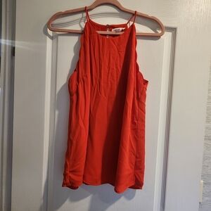 Stella Luce Vibrant Red Sleeveless Blouse